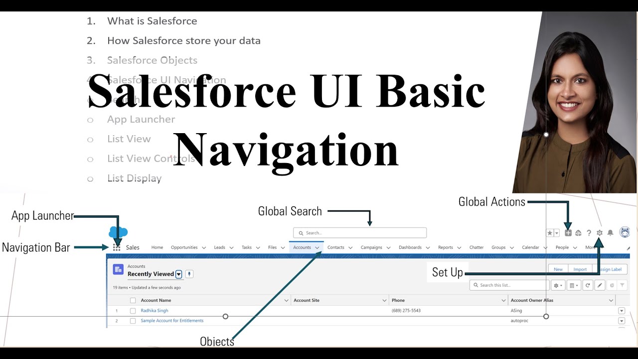 Salesforce UI Tutorial, Essential Commands & Demo Walkthrough | Global Actions | Ch - 6