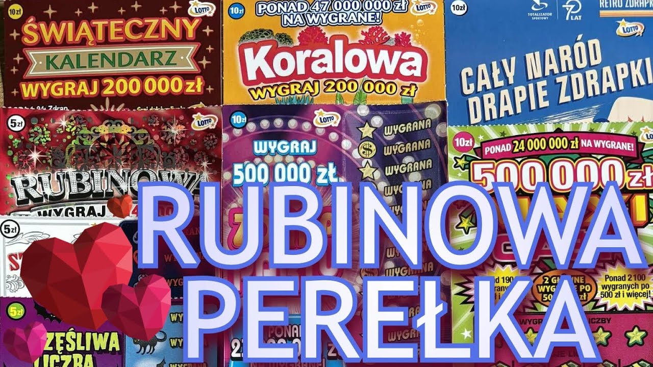Mix za 70 zł 🔥 Rubinowa perełka znowu trafiona ❤️ jest idealnie 🥰 #zdrapki #lotto #scratch 