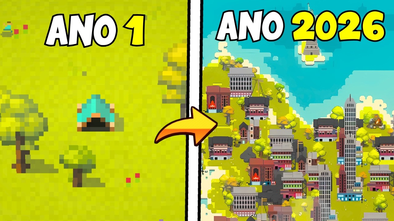 EVOLUI uma Civilização HUMANA até 2026 no WorldBox! 🌏