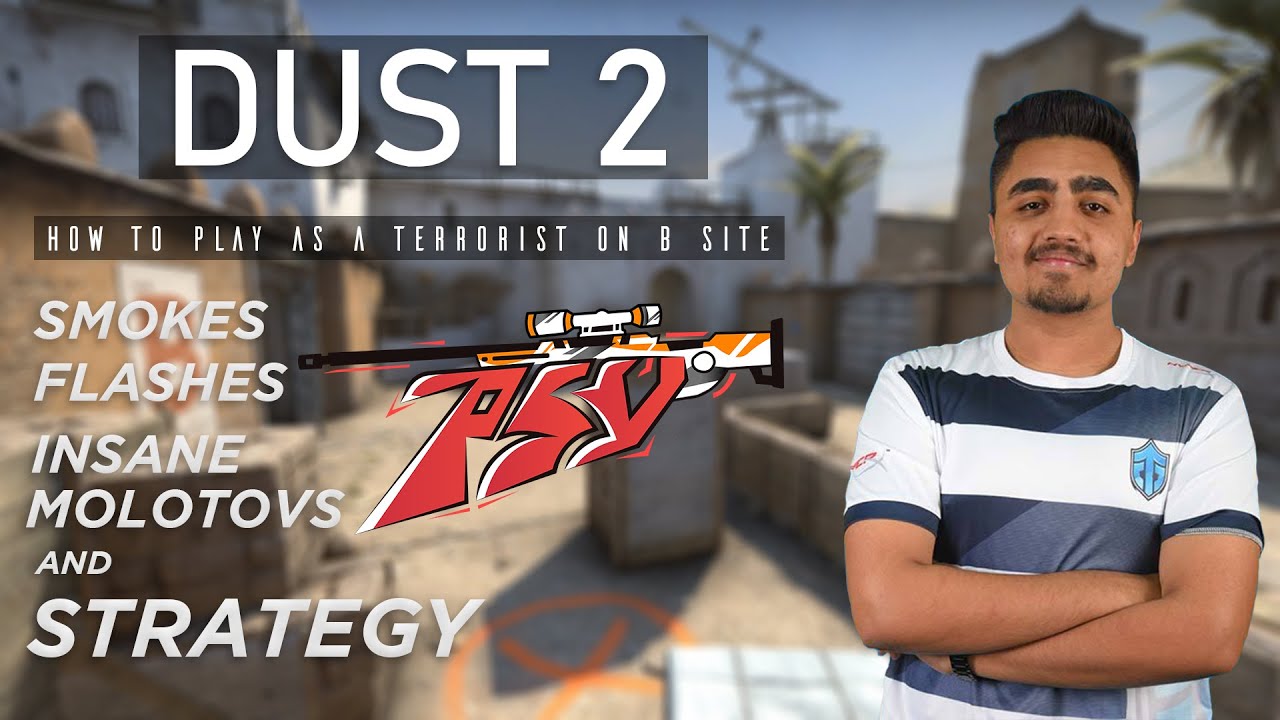 How to play Dust2 as T | B SITE | Strategy | Moly's & Flashes!
