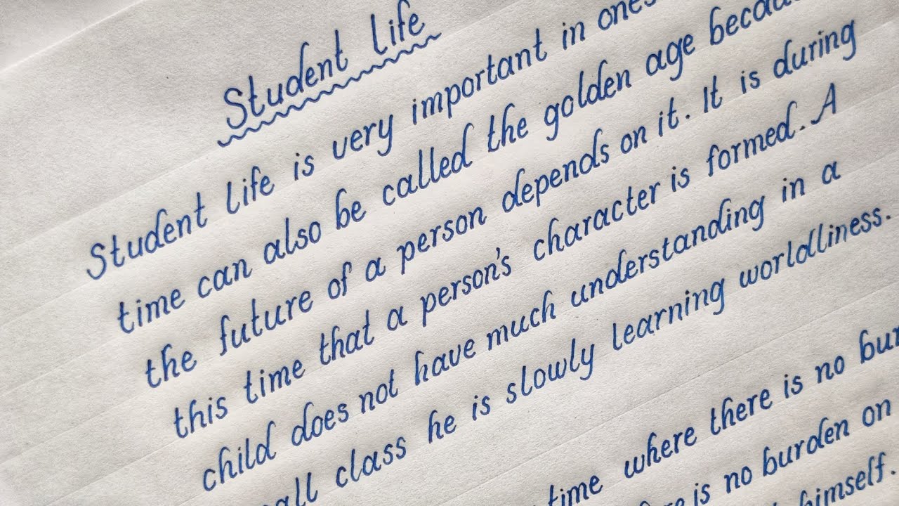 How to write an essay on student life in english | 150 words essay writing on student life