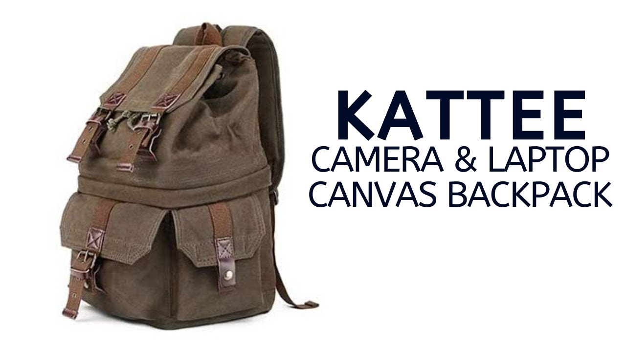 Kattee Camera and Laptop Canvas Backpack Review!