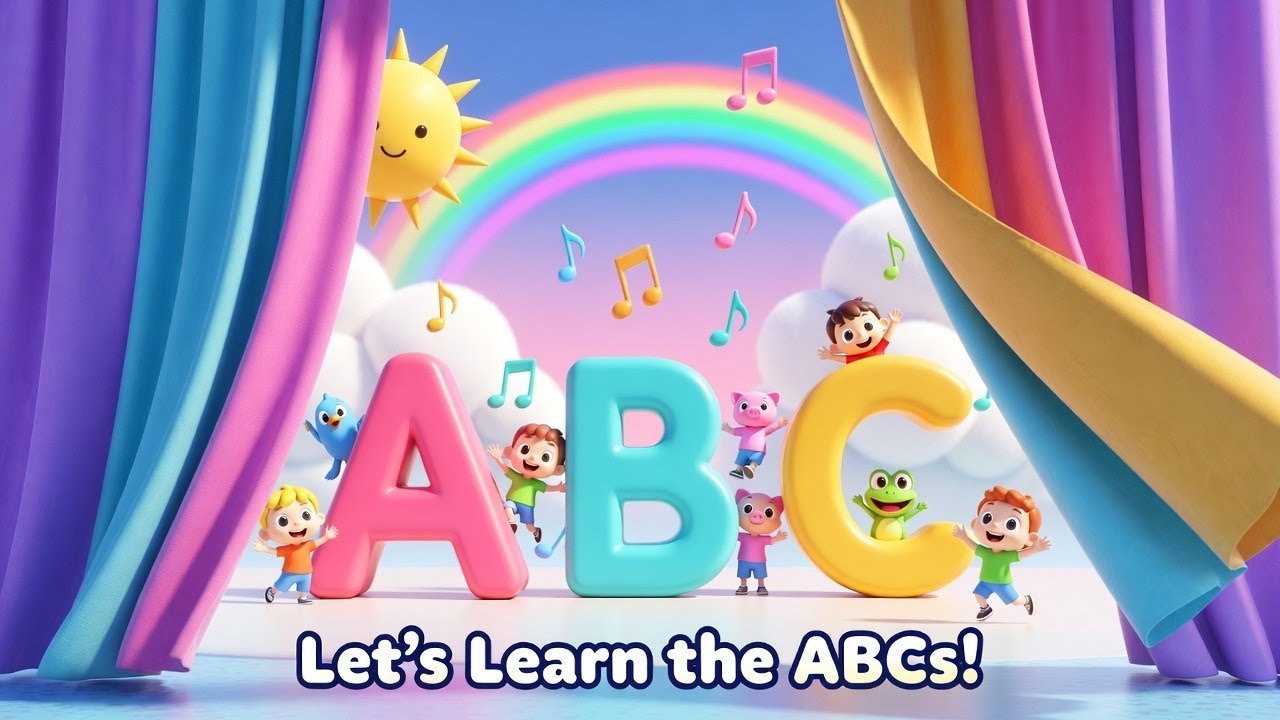 ABC Song for Kids 🎵 | Learn Alphabet A to Z with Fun & Colorful Cartoon | Baby & Toddler Song