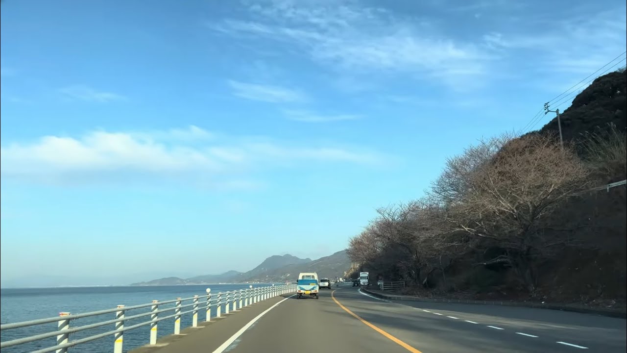 【4K HDR】前面展望・夕やけこやけライン 上り  瀬戸内海海岸線