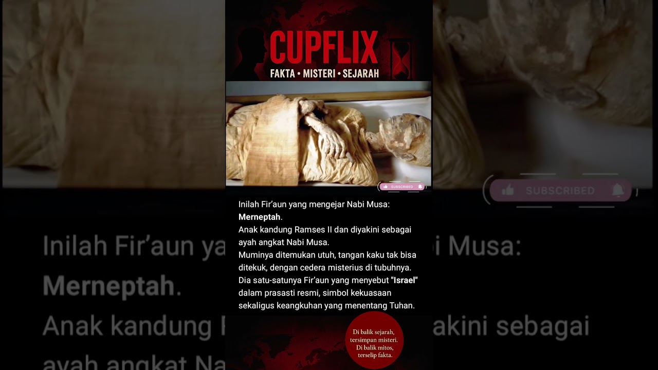 Mumi Fir&rsquo;aun Menerptah: Rahasia Gelap Putra Ramses II