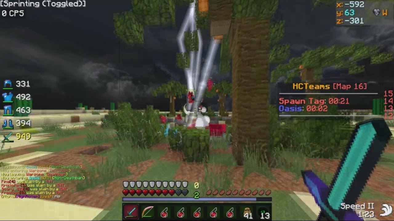 Top Hcf Godly Moments #4 (Insane 0 Sec Logout Clutch + Nutty No Pots 1v3 Clutch)