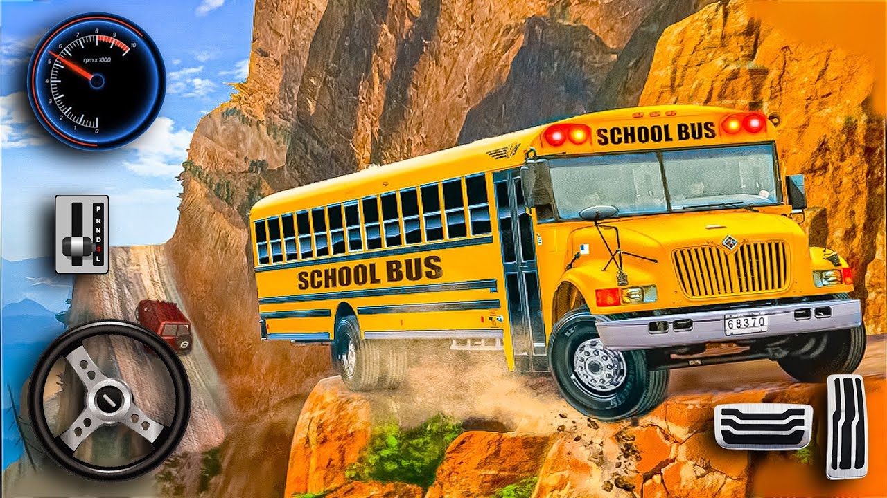 Offroad High School Bus Driver Simulator| Android Gameplay