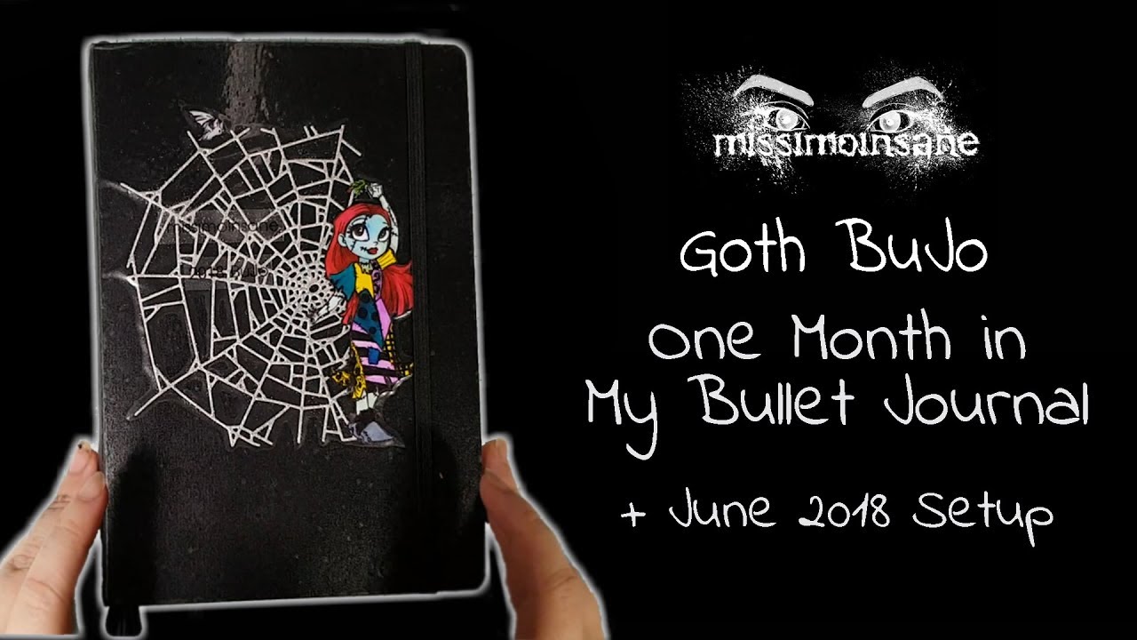Goth BuJo - One Month in My Bullet Journal / June 2018 Setup