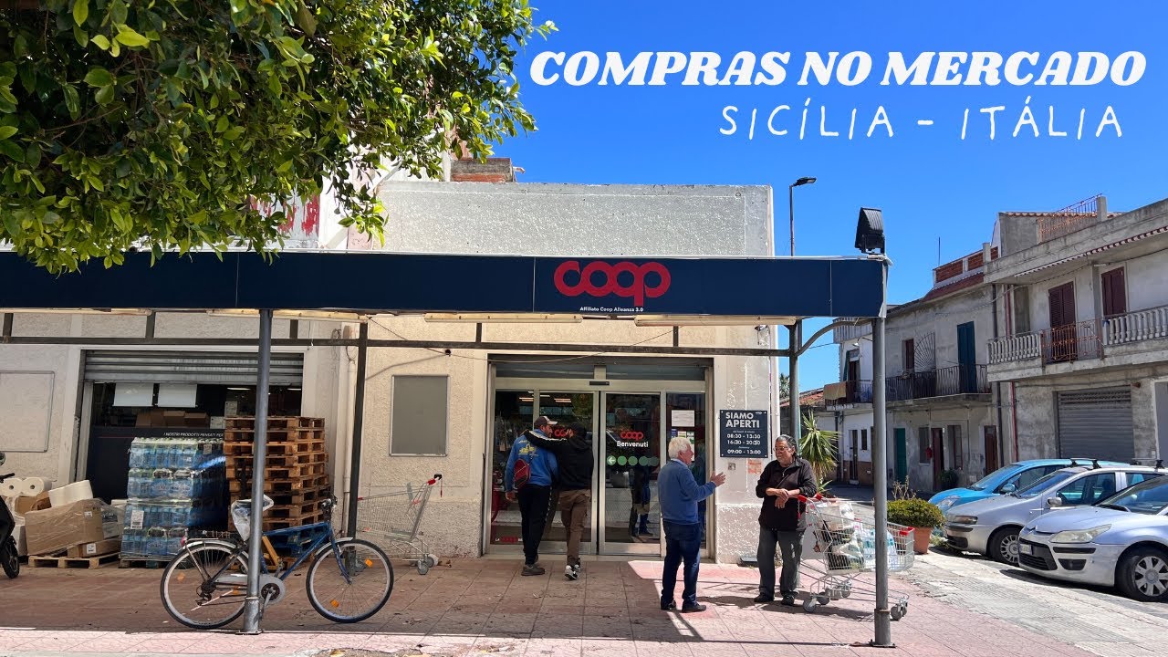 Porque estou na Italia?  Primeiros dias na Sicília e Compras no mercado