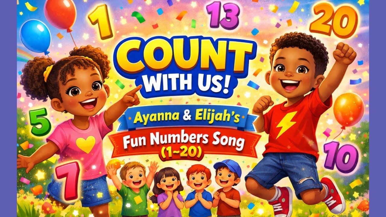 “COUNT WITH US! 🎉 | Ayanna & Elijah’s Fun Numbers Song (1–20)” - Courageous Kids Club!