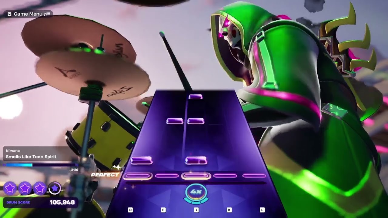 Fortnite Festival - Nirvana - Smells Like Teen Spirit - Expert Drums (Full Combo)