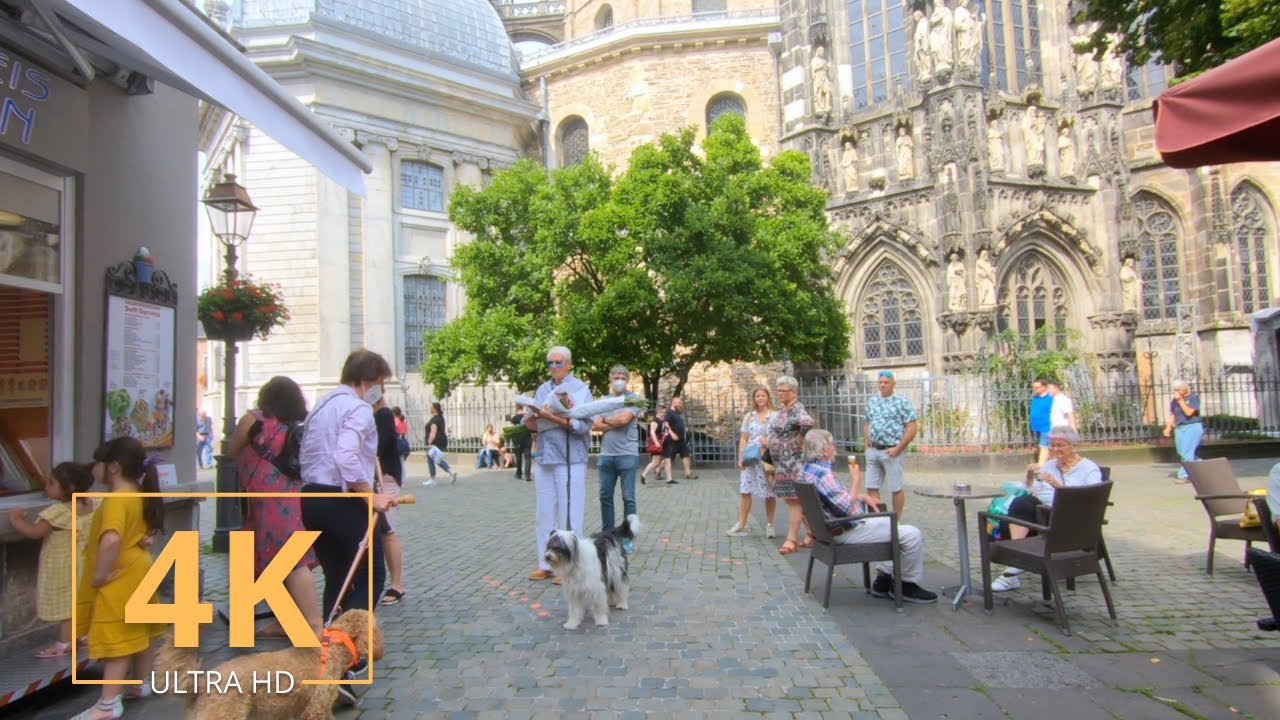Aachen, Germany | 4K | Street Walk | Deutschland | Virtual Walking | 2021 | City Tour | Europe | NRW