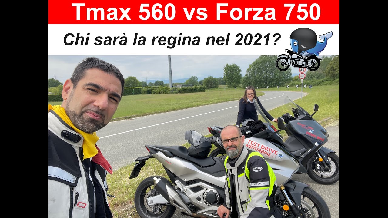 Yamaha Tmax 560 vs Honda Forza 750 - Comparativa