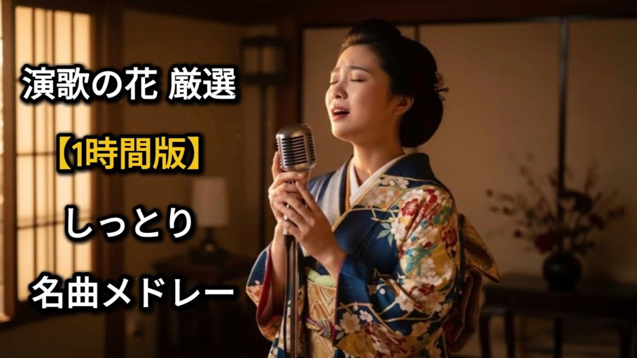 【1時間】心に染みる演歌の花｜女歌で味わう しっとり名曲メドレー