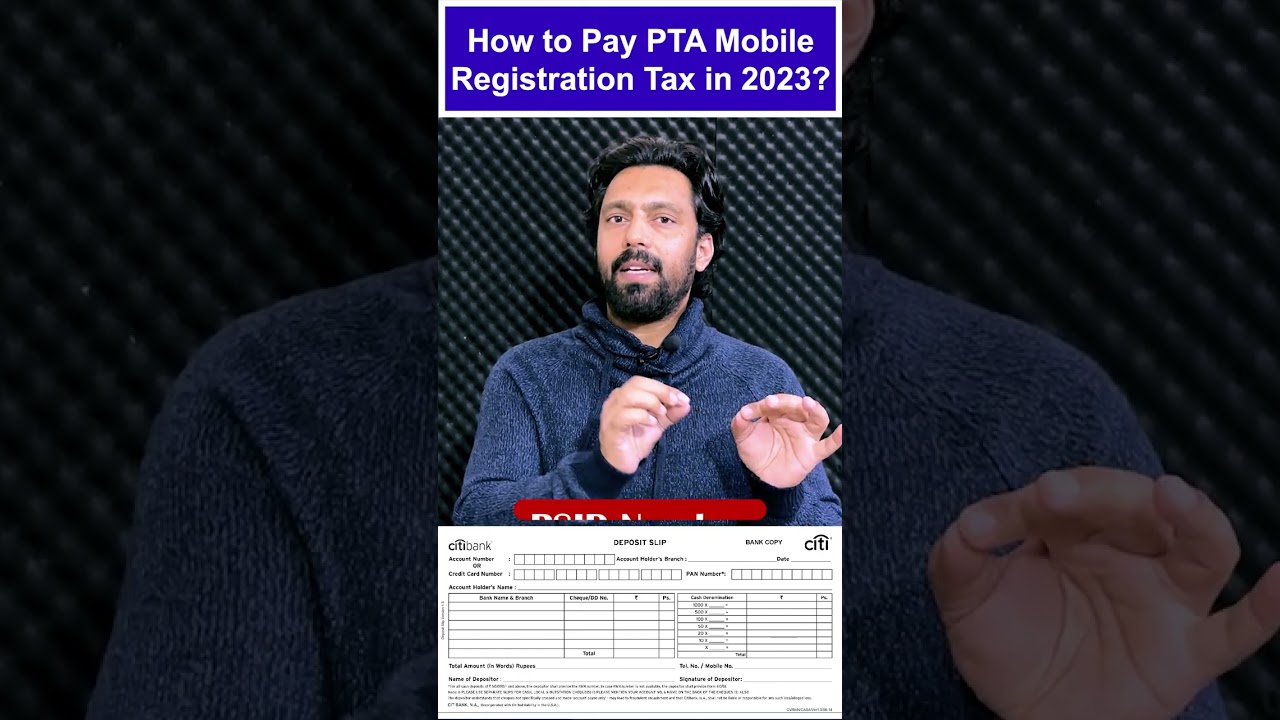 How to Pay PTA Mobile Registration Tax in 2023