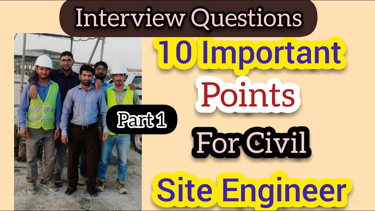 Important Points for Interview Civil Site Engineer |Part 1 | Urdu / Hindi | All About Civil Engineer