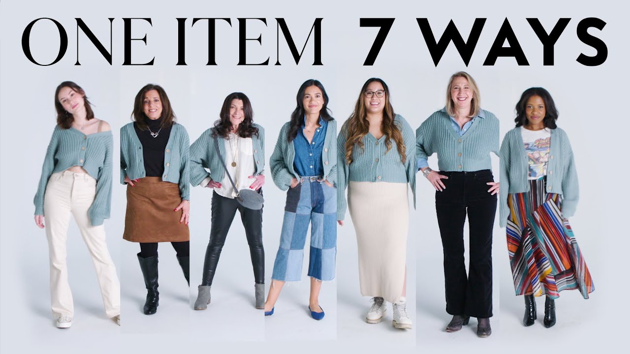 Women Ages 18 to 72 Try a Cropped Cardigan | One Item Many Ways