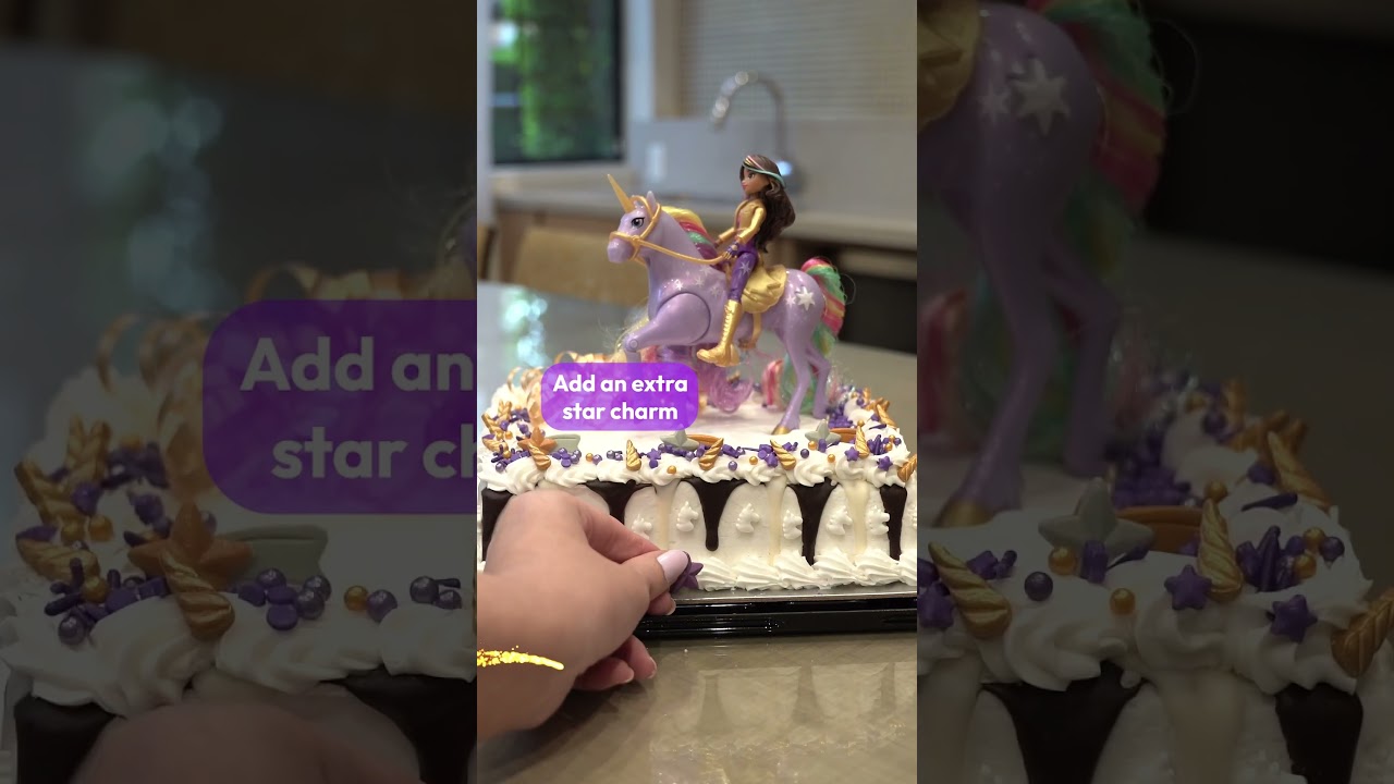 No Way! Check Out This AWESOME Unicorn Academy Cake!! #unicornacademy #shorts