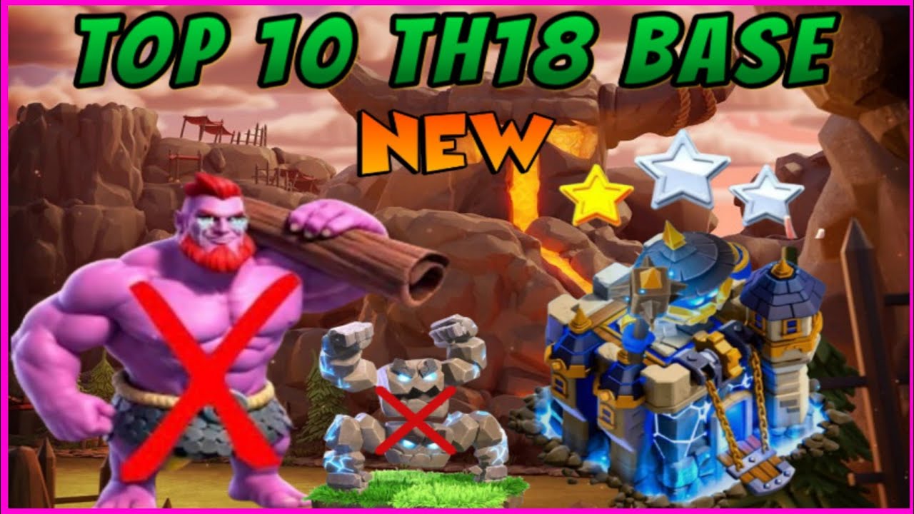 TOP 10 NEW BEST TH18 WAR BASE LINK 2026 - NEW BEST TH18 WAR & LEGEND BASE WITH LINK .CLASH OF CLANS 