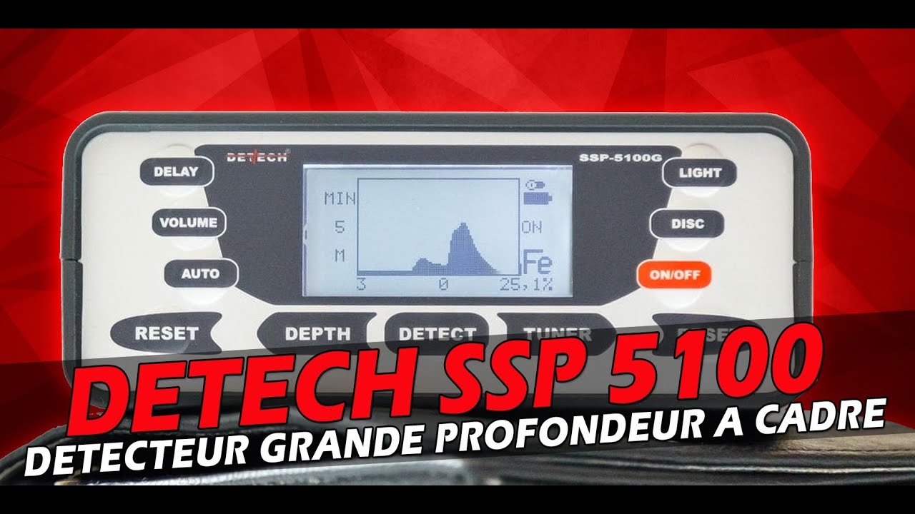 💪🏻Détectez jusqu'à 5m de profondeur avec le détecteur DETECH SSP5100 grande profondeur