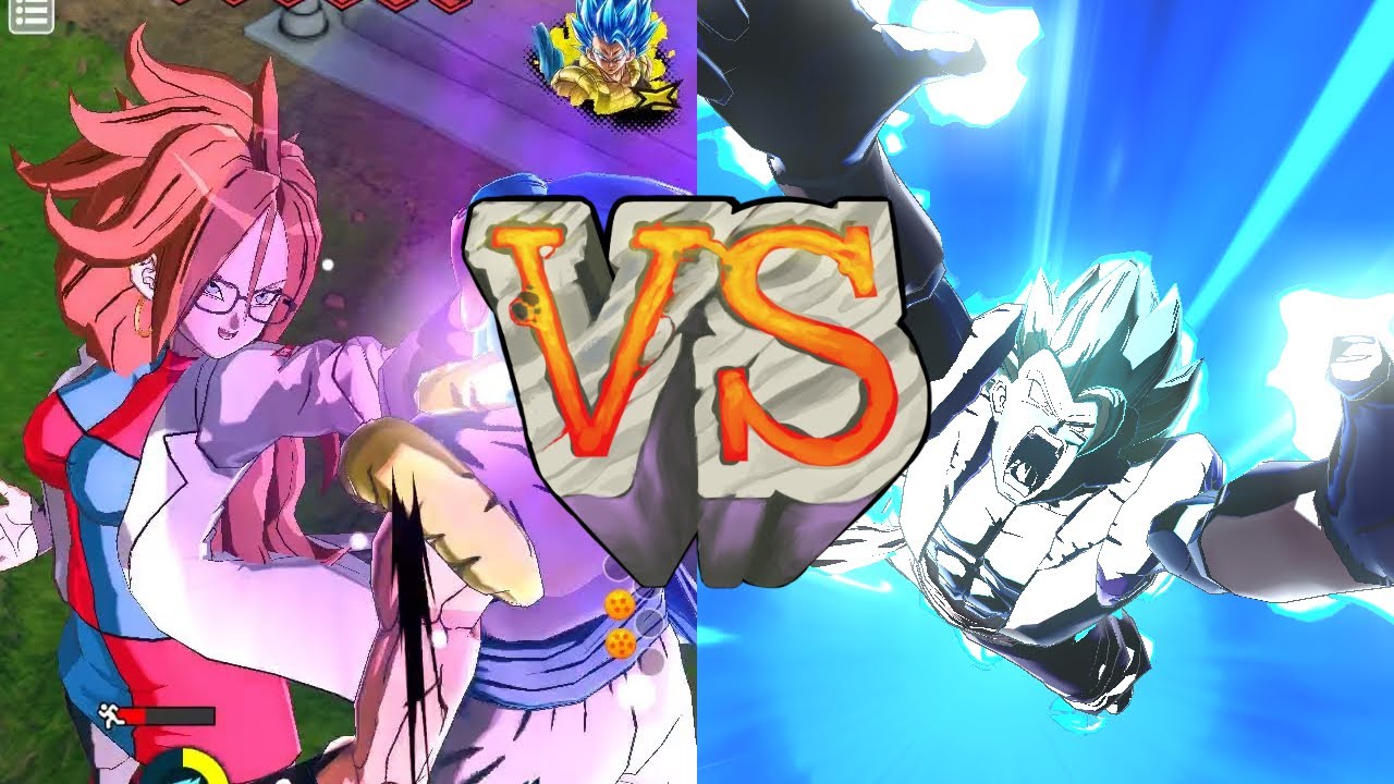 Zenkai 7 Android 21 VS LF Gogeta Blue - 1v1(Dragon Ball Legends PvP)