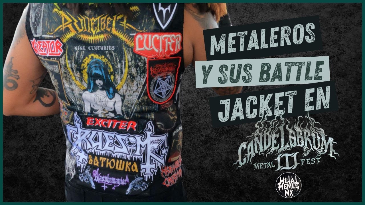 METALEROS Y SUS BATTLE JACKET EN CANDELABRUM METAL FEST 2024