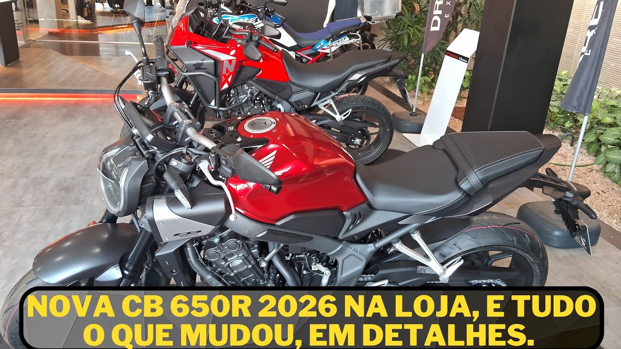 NOVA CB 650R 2026 ACABOU DE CHEGAR NA LOJA, TODOS OS DETALHES. 