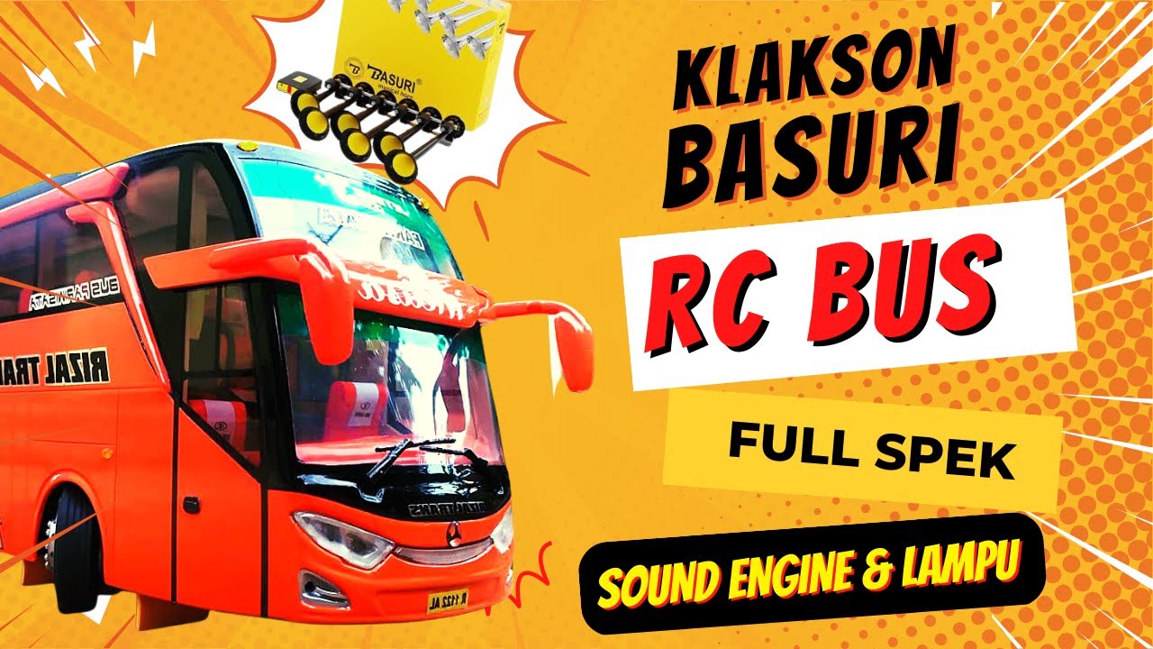 [MODIFIKASI KELAR] FULL SPEK, Miniatur RC Bus Jetbus 3 SHD Full Basuri Sound Engine dan Lampu,