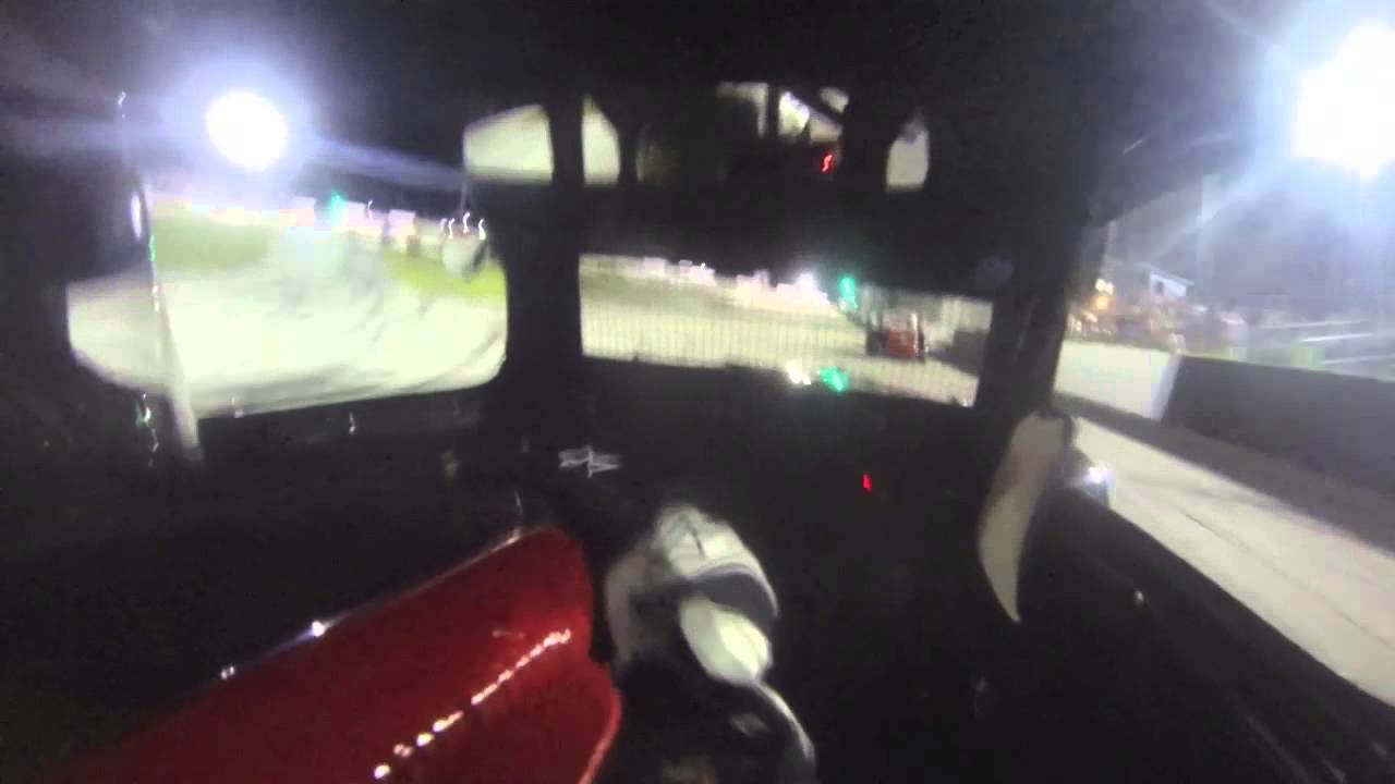 US Legends Cars onboard CRAZY Feature Race w Joey Azzata - Legends Cars at Desoto Speedway