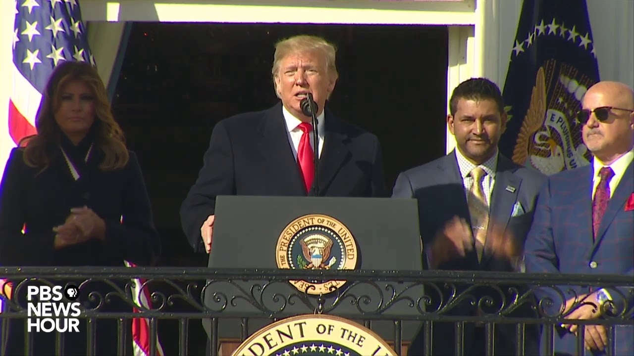 WATCH: Trump hosts World Series champions, the Washington Nationals, at the White House