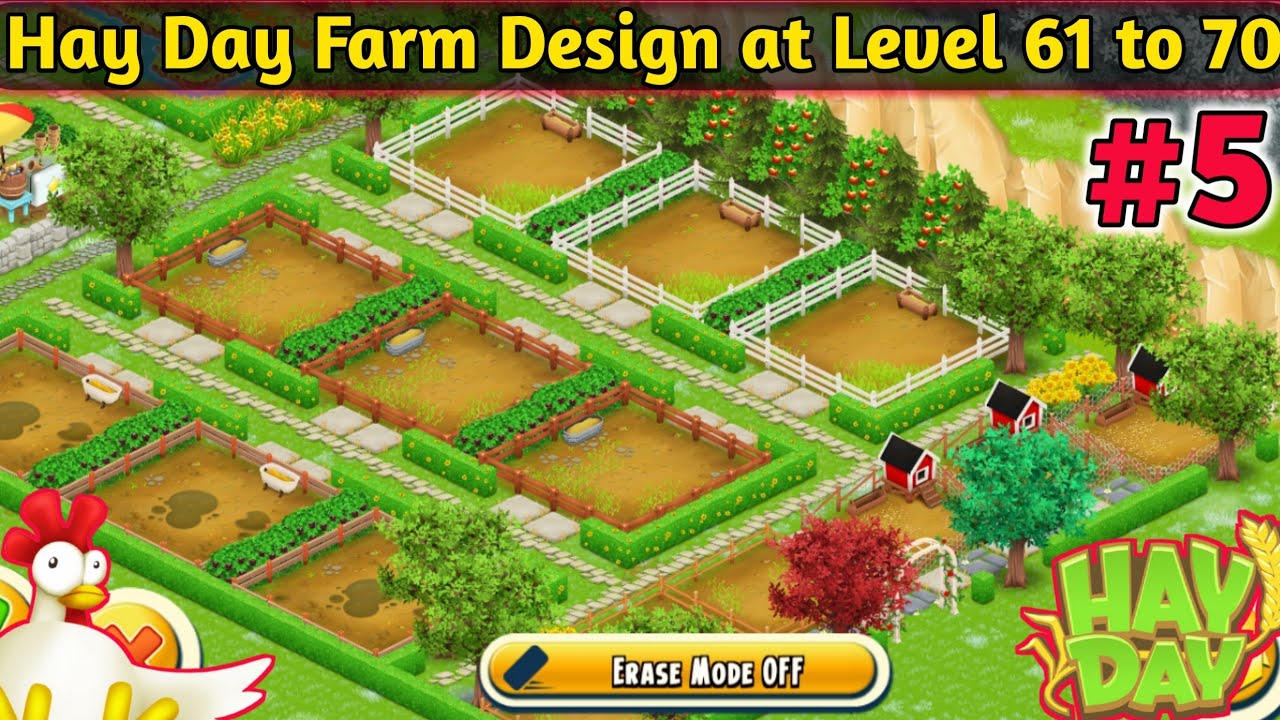 Hay Day Farm Design at Level 61 to 70 Part 5 - Farm Decoration - TeMct Gaming