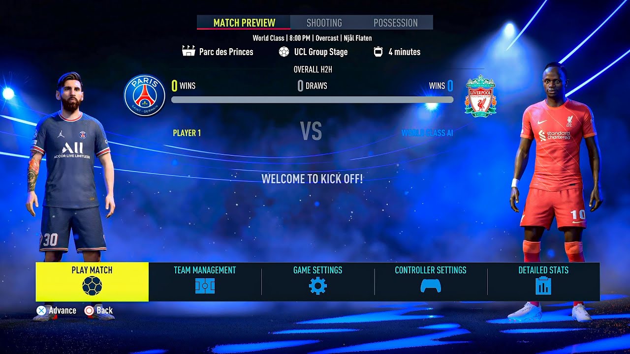 Paris Saint Germain vs Liverpool | UEFA Champions League | FIFA 22 PS5 | Gameplay & Full match