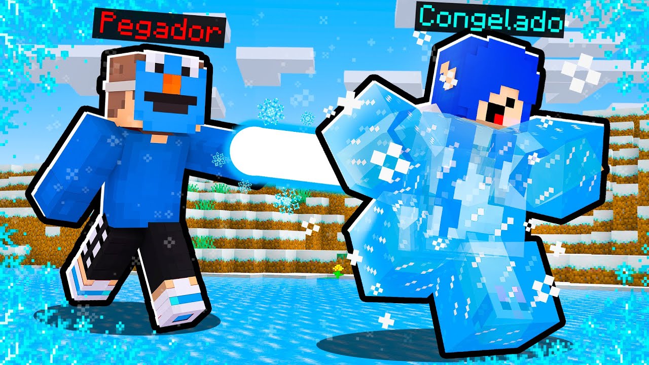 se ele me pegar eu congelo! Minecraft