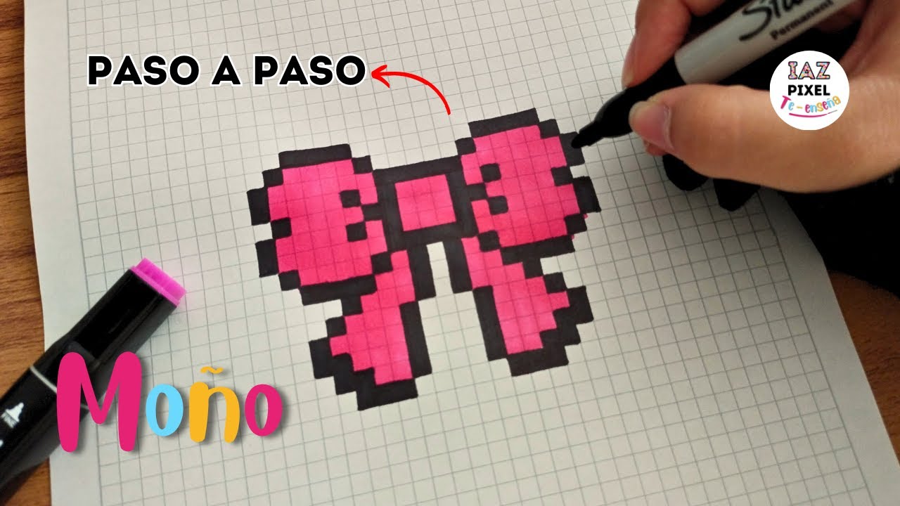 Como pintar un MOÑO en PIXEL ART – Tutorial paso a paso #coquette