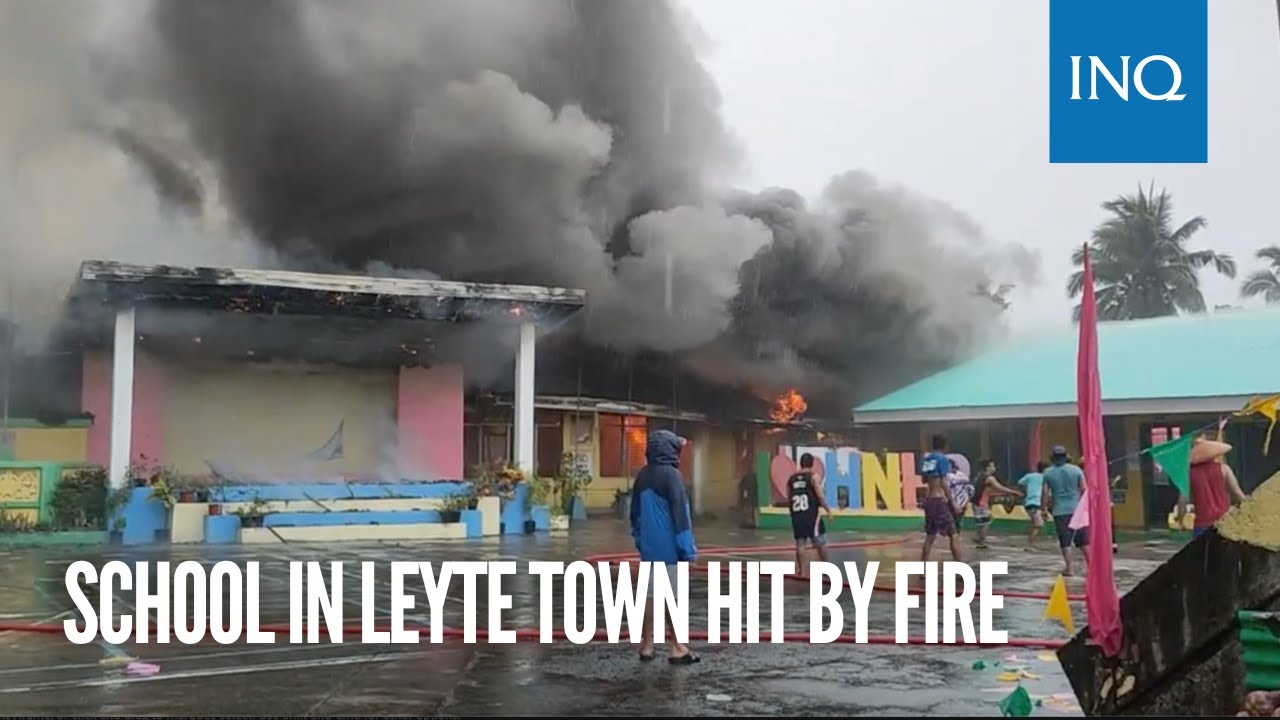 School in Leyte town hit by fire