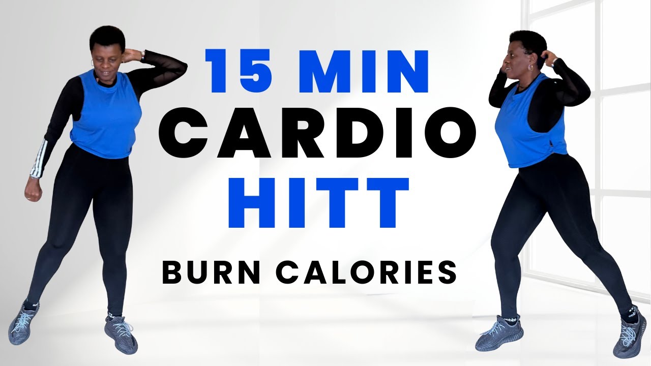 15 Min Full Body Cardio HIIT | ALL STANDING | Burn Calories