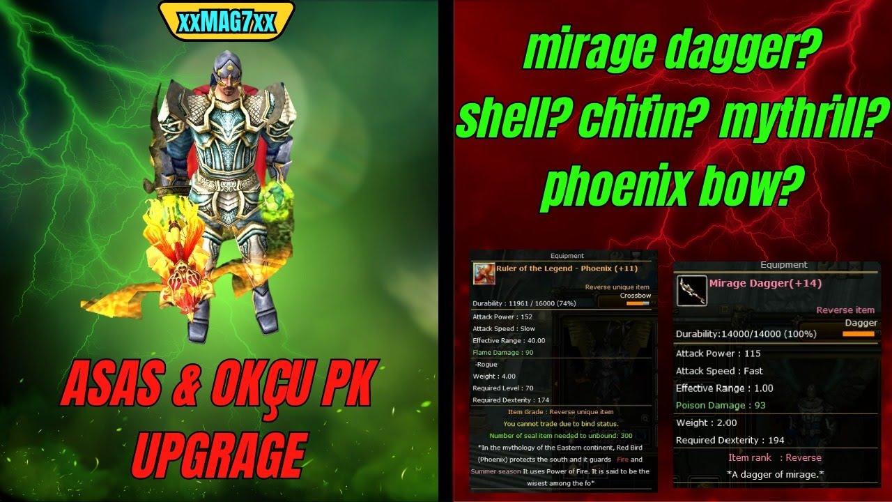 Pandora +9 Phoenix Bow | Knight Online Asas & Okçu PK - UPGRADE
