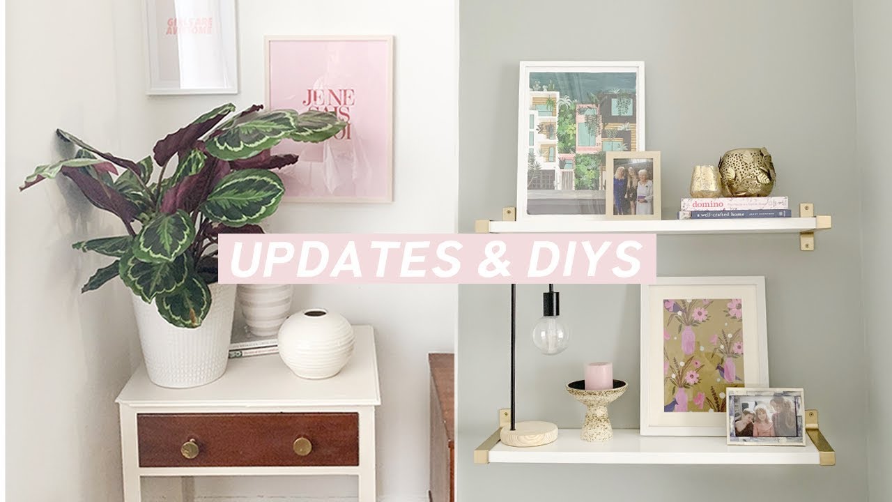 Sitting Room Updates and DIY Makeover | Refinishing doors, styling, new LG OLED tv and DIYs | DIYary