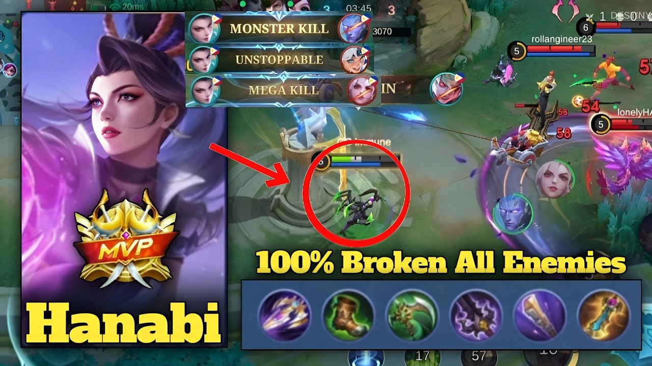 15 Kills & 12 Assists + MVP : Hanabi Venom Imphila Skin Is Crashing All Enemies In Rank Game