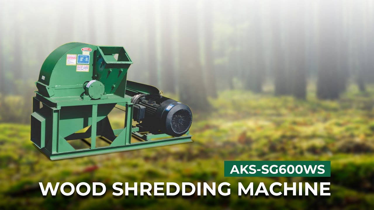 Tes Mesin Penghancur Kayu Menjadi Serbuk - Wood Shredder Machine AKS-SG600WS