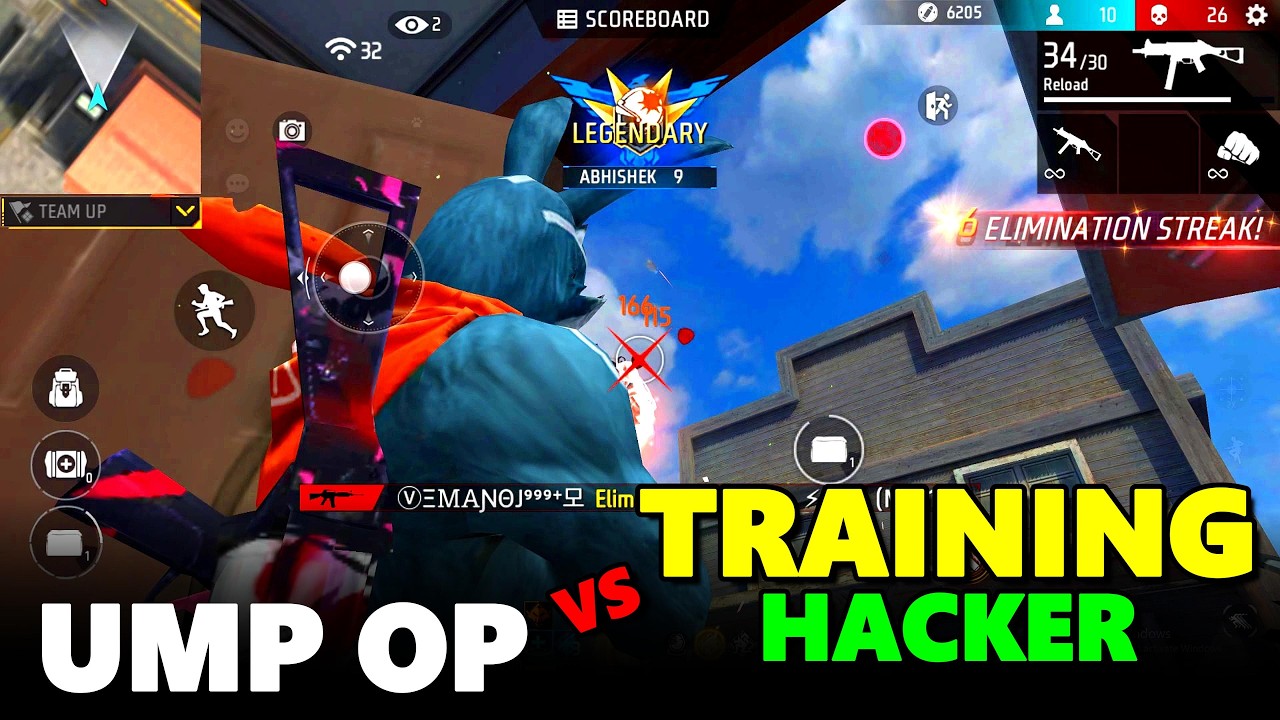 Training Ground me Bhi Hacker 😠 | Free Fire