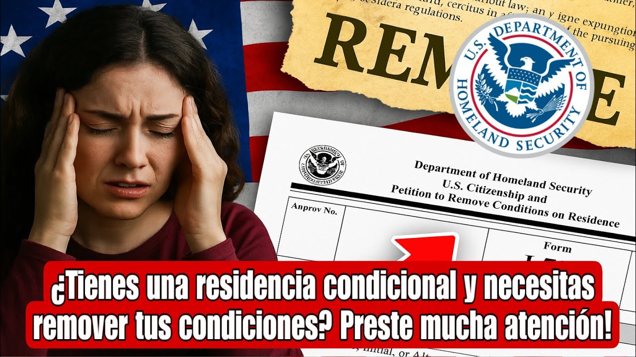 TIENES UNA RESIDENCIA CONDICIONAL Y NECESITAS REMOVER TUS CONDICIONES? PRESTE MUCHA ATENCI&Oacute;N!