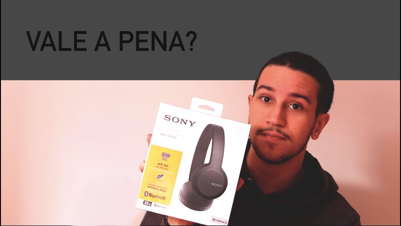 FONE BLUETOOTH SONY WH-CH510 - Unboxing