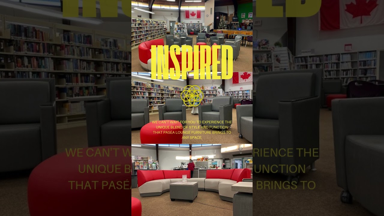 Pas&eacute;a modular lounge furniture to a library!  #officefurnituresolutions   #modernofficespace  #sleek