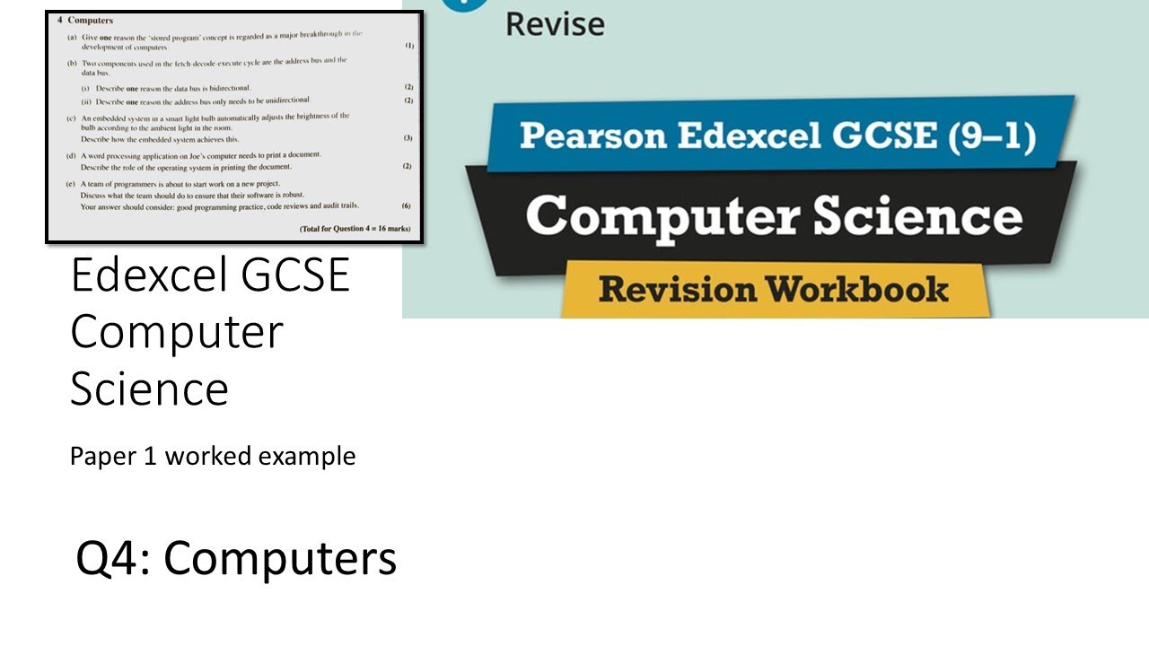Q4a: Edexcel GCSE Computer Science Paper 1