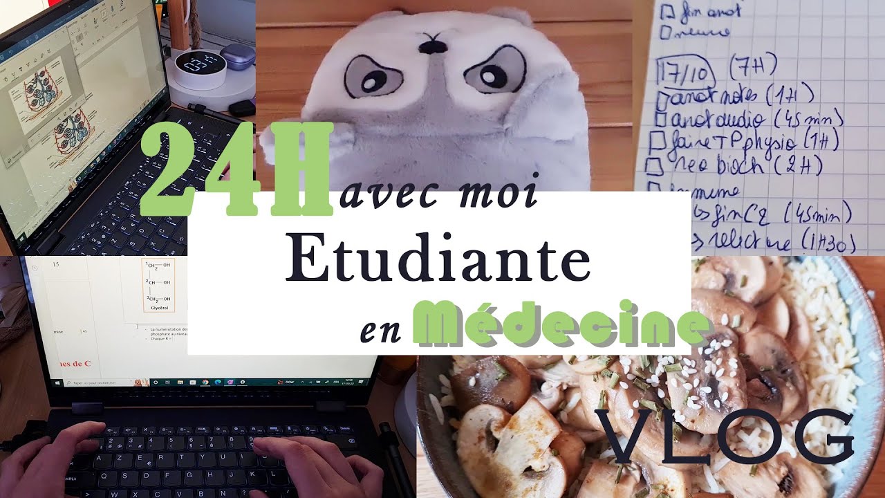 VLOG - étudiante en médecine - 24H AVEC MOI, journée sans cours