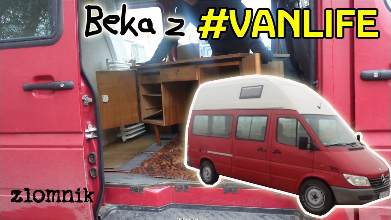 Złomnik: Mercedes Sprinter - beka z VAN LIFE