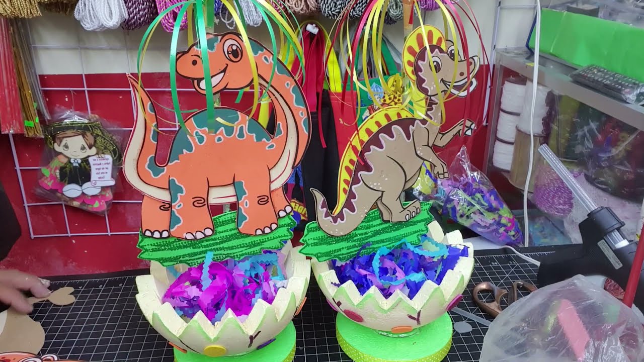 Dulceros dinosaurios para mesa de dulces