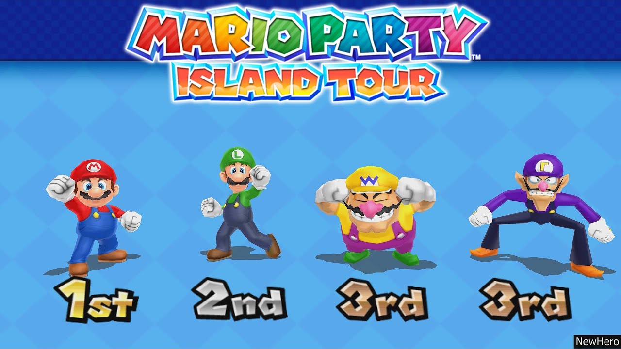 Mario Party Island Tour - Mario Vs. Luigi Vs. Wario Vs. Waluigi | Minigames