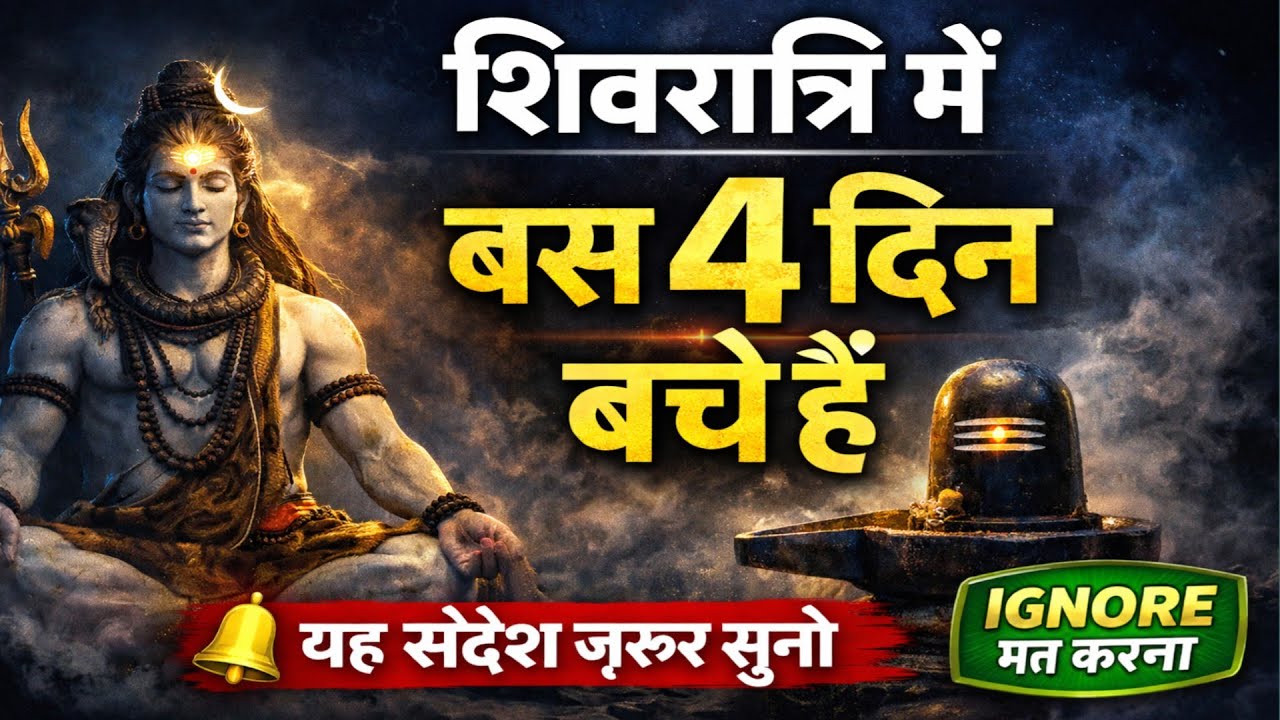 शिवरात्रि से पहले ये संदेश ज़रूर सुनो | बस  दिन बचे हैं | Mahadev Message | Shiv Sandesh | #mahadev 